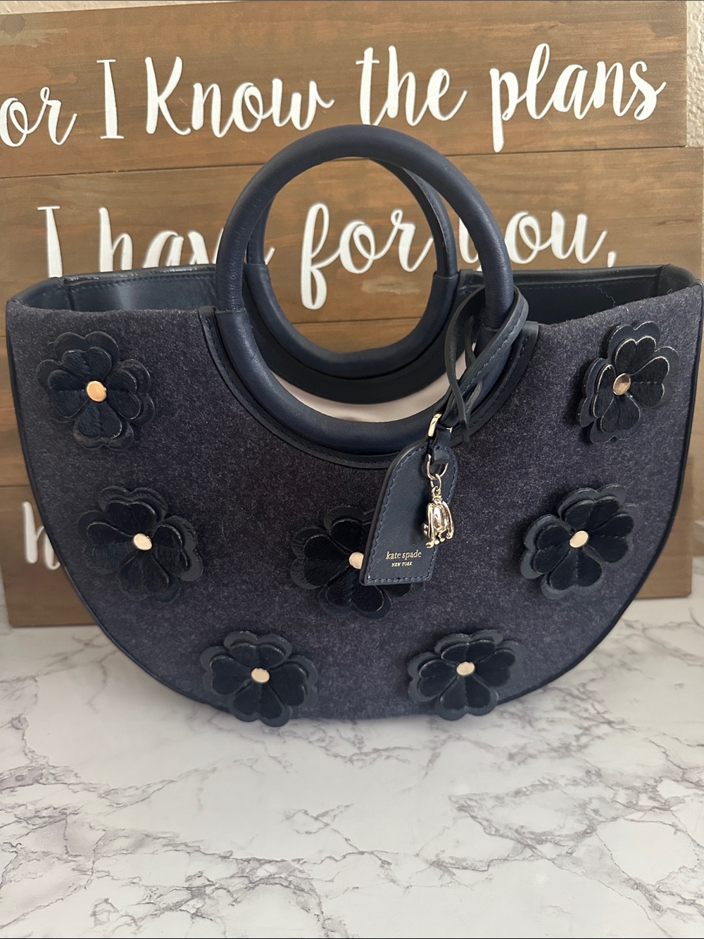 Kate Spade ON PURPOSE Floral Circle Tote Bag Rwanda Blazer